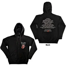 The Rolling Stones, Mikina na zips Hackney Diamonds Tracklist, Unisex, Čierna