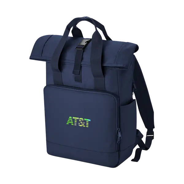 Must Have’s – Backpack Twin Handle Roll-Top Laptop Backpack, Unisex, Navy