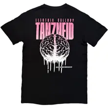 Unisex T-Shirt: Tanzneid Melting Brain F&B (Black) (Back Print) thumbnail
