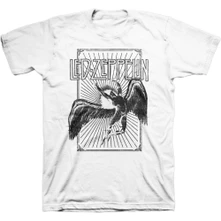 Led Zeppelin, Tričko Icarus Burst, Unisex, Biela