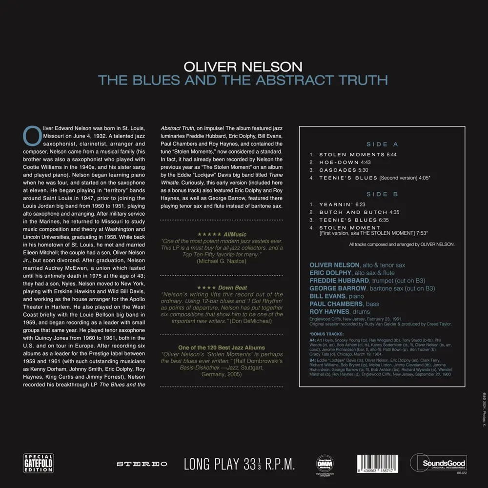 NELSON, OLIVER - THE BLUES AND THE ABSTRACT TRUTH