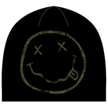 Nirvana, Čapica Smiley, Unisex, Čierna