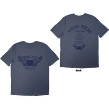 Stevie Nicks, Tričko Tour '24 Winged Heart, Unisex, Modrá