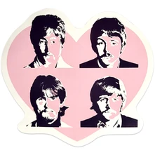 Nálepka Sticker: Beatles In Heart