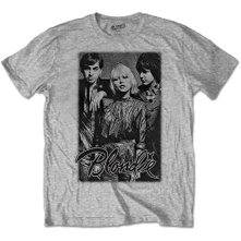 Blondie, Tričko Band Promo, Unisex, Šedá