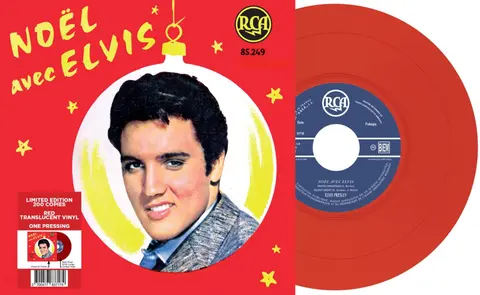 Elvis Presley – Vinyl 7-NOEL AVEC ELVIS (Transparent Red Vinyl)
