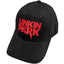 Linkin Park, Šiltovka Red Logo, Unisex, Čierna