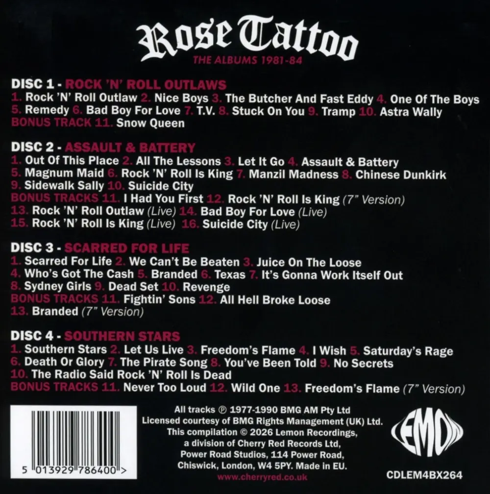 Rose Tattoo – ALBUMS 1981-84 (CD)