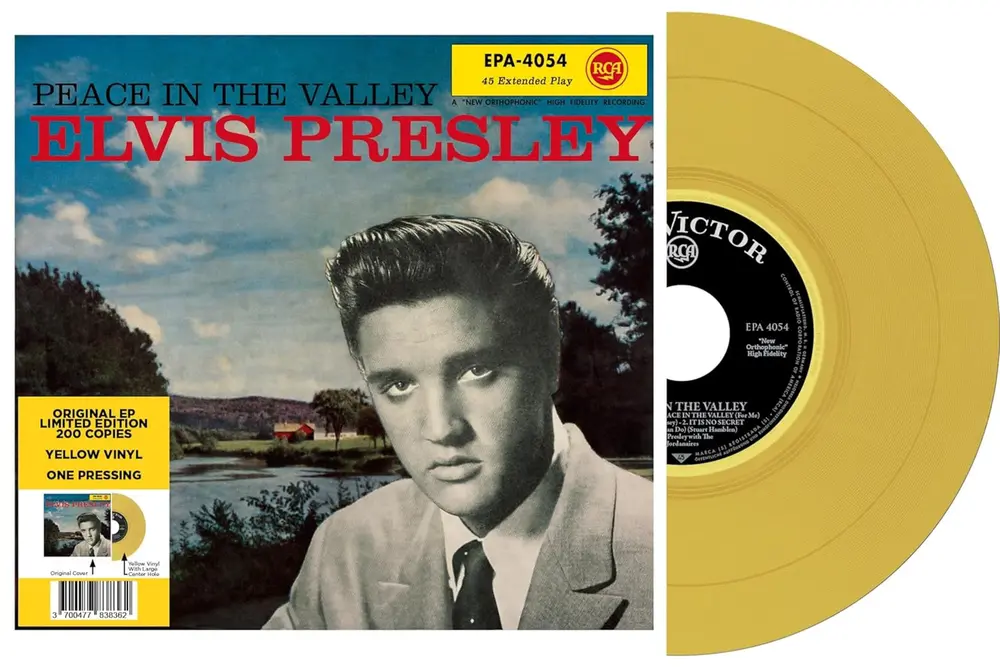 Elvis Presley – 7-EP ETRANGER N16 - PEACE IN THE VALLEY (US, Yellow Vinyl) (Vinyl)