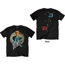 David Bowie, Tričko Circle Scream, Unisex, Čierna