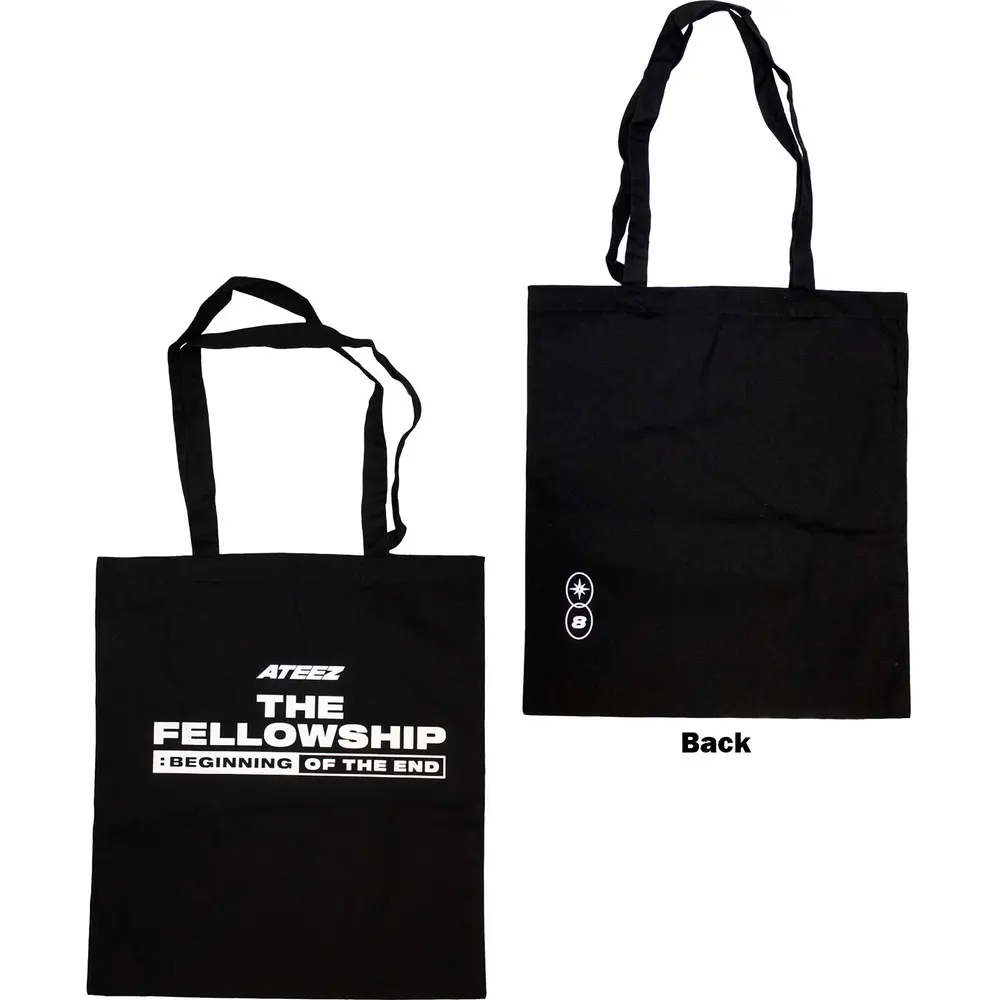 Cotton Tote Bag: Fellowship Beginning Of The End (Black) (Back Print & Ex-Tour)