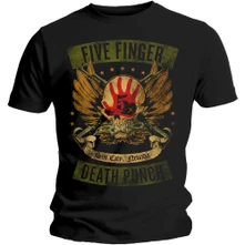 Five Finger Death Punch, Tričko Locked & Loaded, Unisex, Čierna