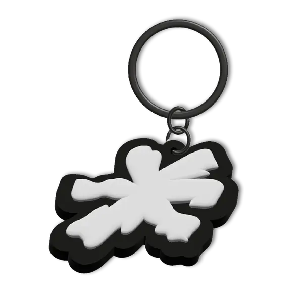 Accesories – Keyring Puff Logo White