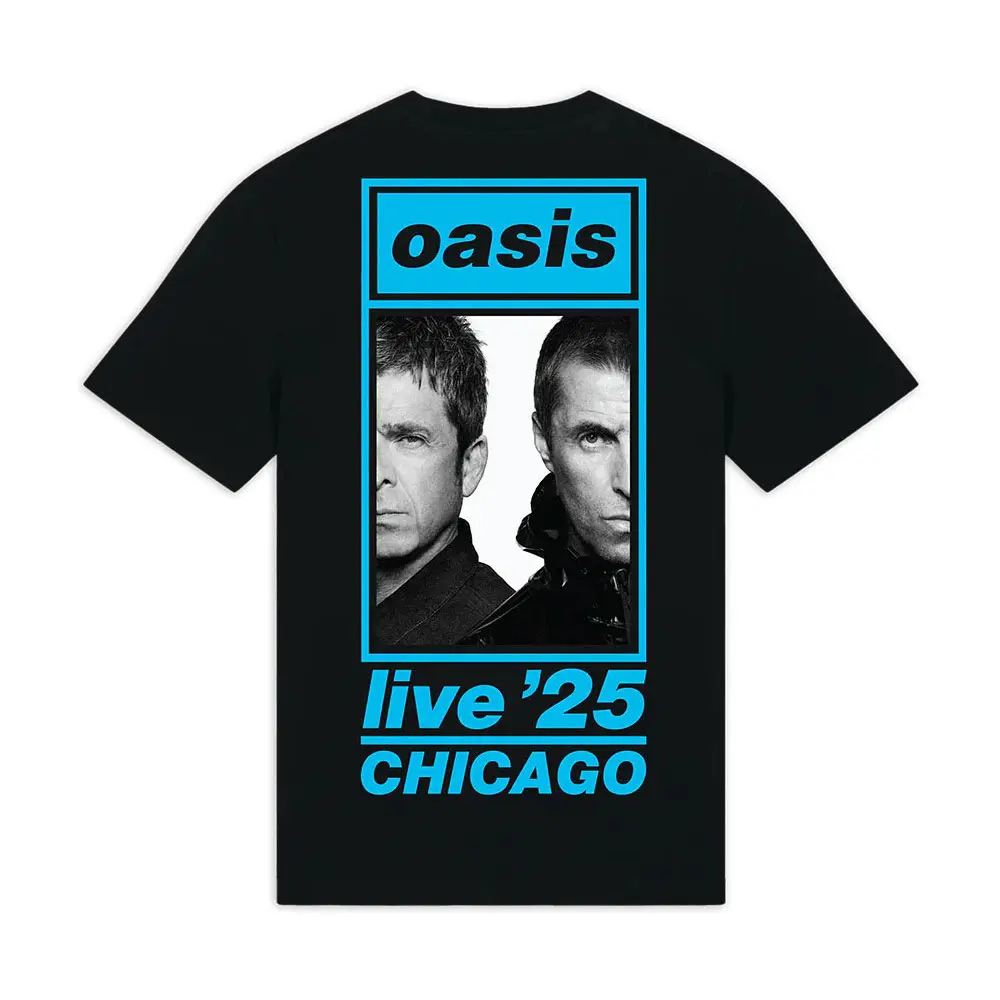 Unisex T-Shirt: Chicago Half Faces Fan Store (Black) (Back Print & Ex-Tour)