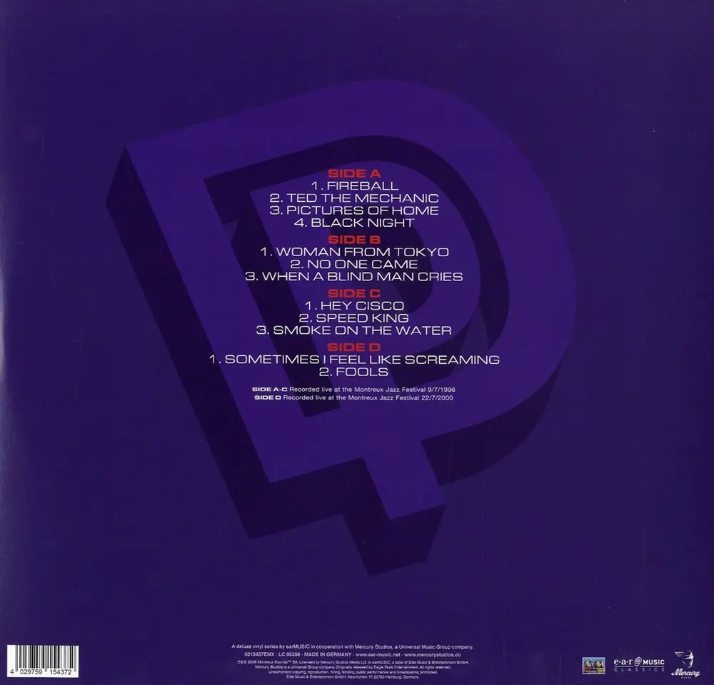 LIVE AT MONTREUX 1996