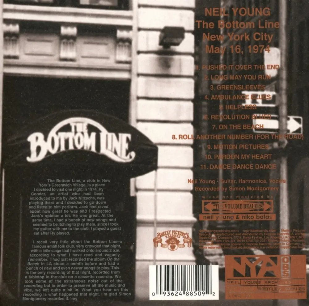 Neil Young – CITIZEN KANE JR. BLUES (LIVE AT THE BOTTOM LINE) (CD)