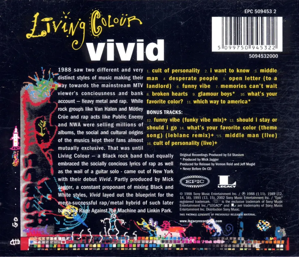 Living Colour – Vivid (CD)
