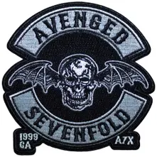 Avenged Sevenfold A7X, Nažehlovačka Deathbat Crest Cut-Out