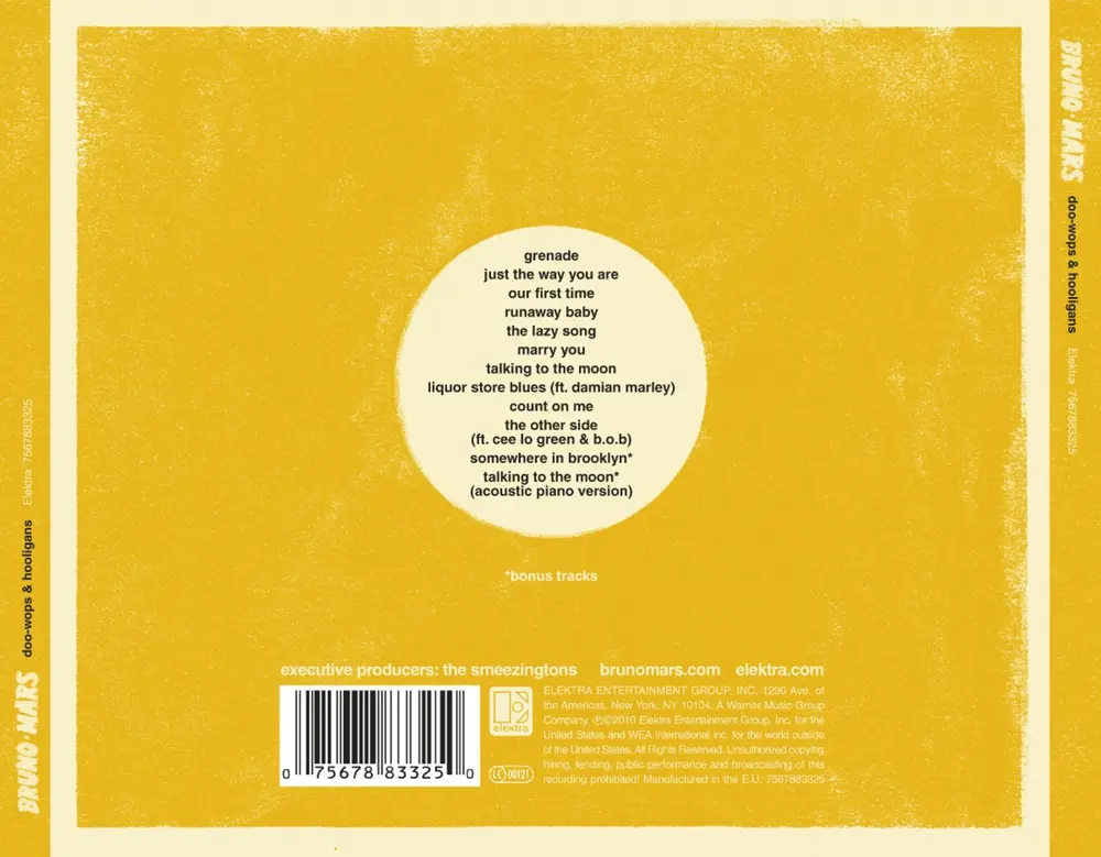 Bruno Mars – Doo-wops & Hooligans (CD)