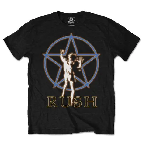 Rush – Tričko Starman Glow (Čierna), Unisex, Čierna