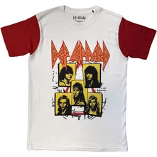 Tričko Unisex Raglan T-Shirt: Band Frame (Red & White)