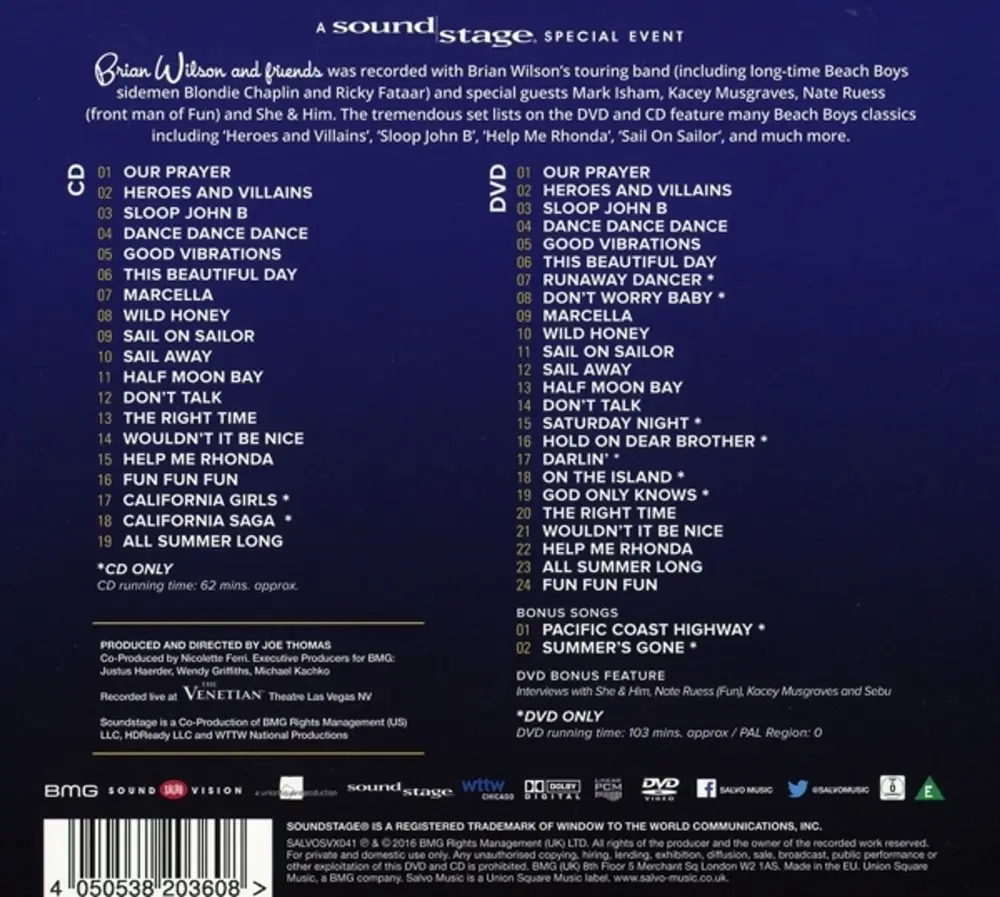 BRIAN WILSON AND FRIENDS (CD)