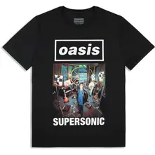 Unisex T-Shirt: Supersonic Single Cover (Black) (Ex-Tour) thumbnail