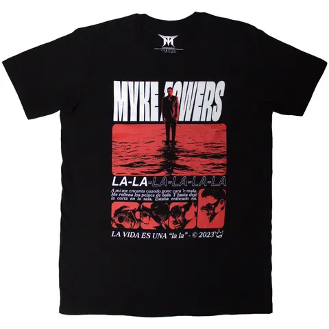 Myke Towers – Tričko La Vida (Čierna), Unisex, Čierna