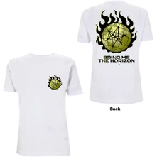 Bring me the horizon, Tričko Globe, Unisex, Biela