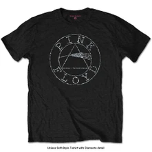 Pink Floyd, Tričko Circle Logo, Unisex, Čierna