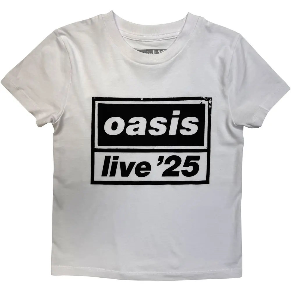 Kids T-Shirt: Live '25 Distressed Lockup (White) (Ex-Tour)