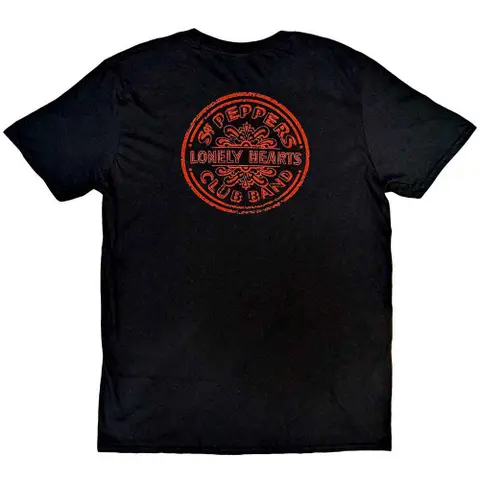 The Beatles – Tričko Vintage Sgt Pepper (Čierna), Unisex, Čierna