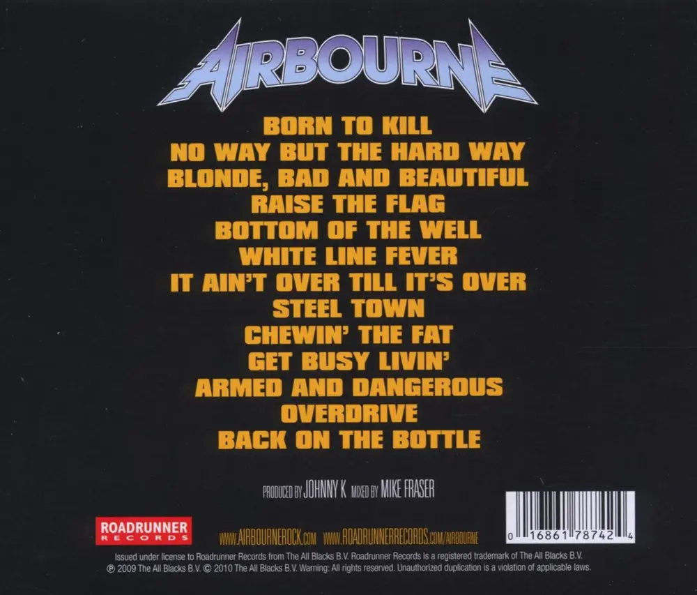 Airbourne – NO GUTS NO GLORY (CD)