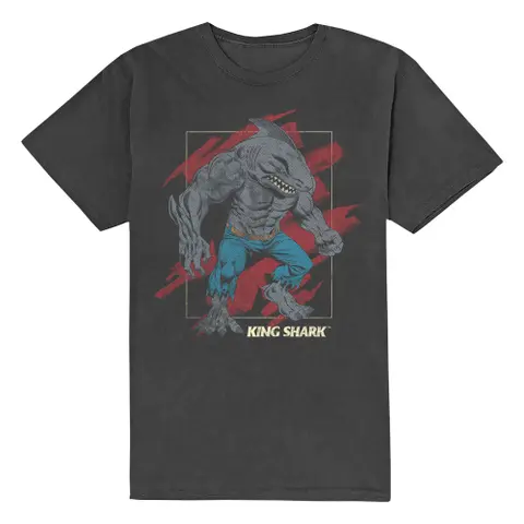 DC Comics – Tričko King Shark (Šedá), Unisex, Šedá