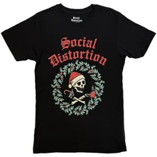 Social Distortion, Tričko Wreath, Unisex, Čierna