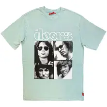 Unisex Unplugged T-Shirt: Squares Wash (Green) thumbnail
