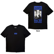 Tričko Unisex T-Shirt: Santiago Half Faces Fan Store (Black) (Back Print & Ex-Tour)