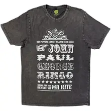 Tričko Unisex Stone Wash T-Shirt: Mr Kite (Charcoal Grey)