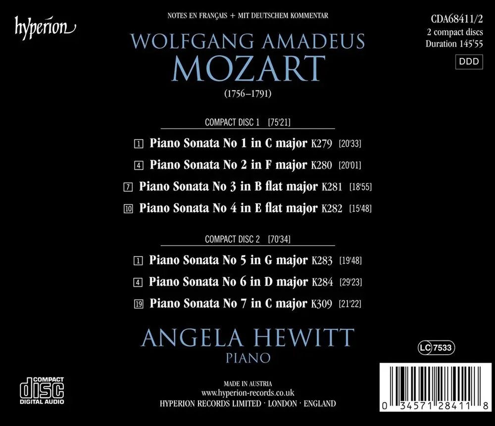 Mozart Piano Sonatas K279, 284 & 309