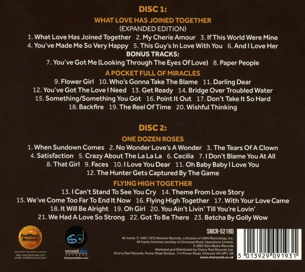 Smokey Robinson & The Miracles – Smokey Robinson & ... - What Love Has Joined Together (CD)