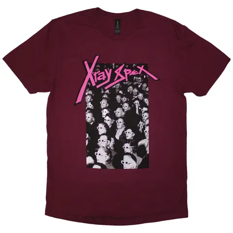 X-Ray Spex – Tričko 3D Cinema (Červená), Unisex, Červená