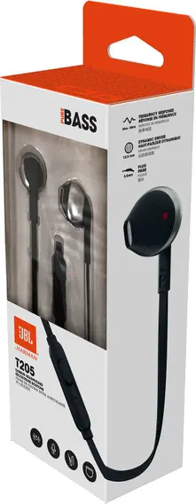 JBL T205 Black (Slúchadlá)