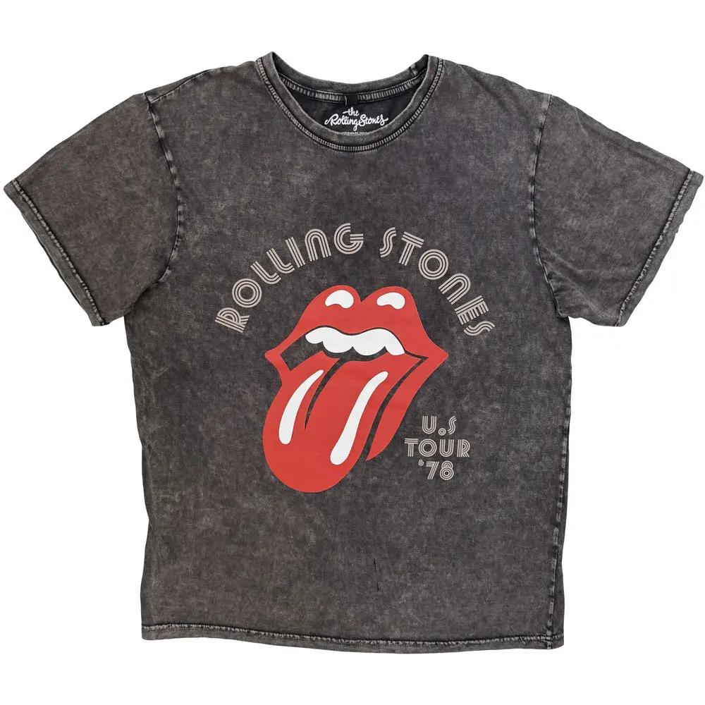 Unisex Stone Wash T-Shirt: US Tour '78 (Charcoal Grey)