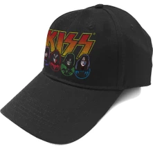 Kiss, Šiltovka Logo - Faces & Icons, Unisex, Čierna