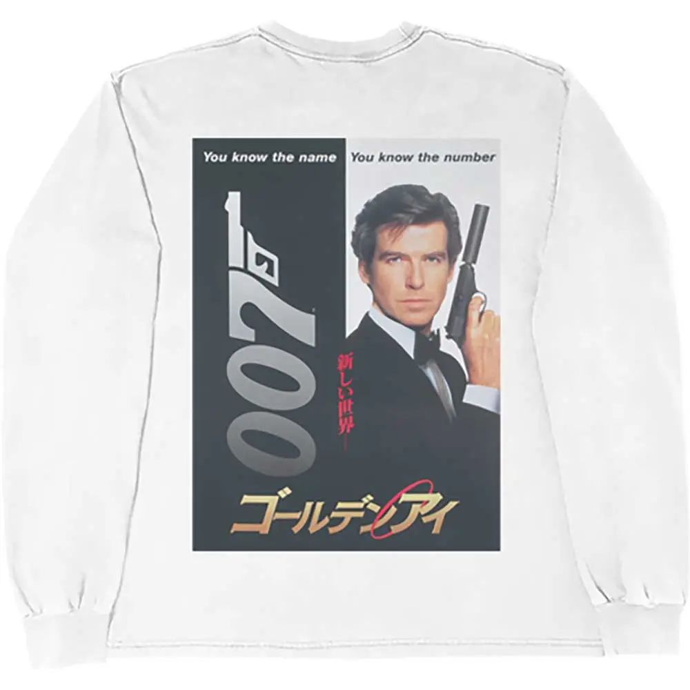 James Bond 007 – Goldeneye Japanese Poster (Alb) (Tricou cu mânecă lungă)