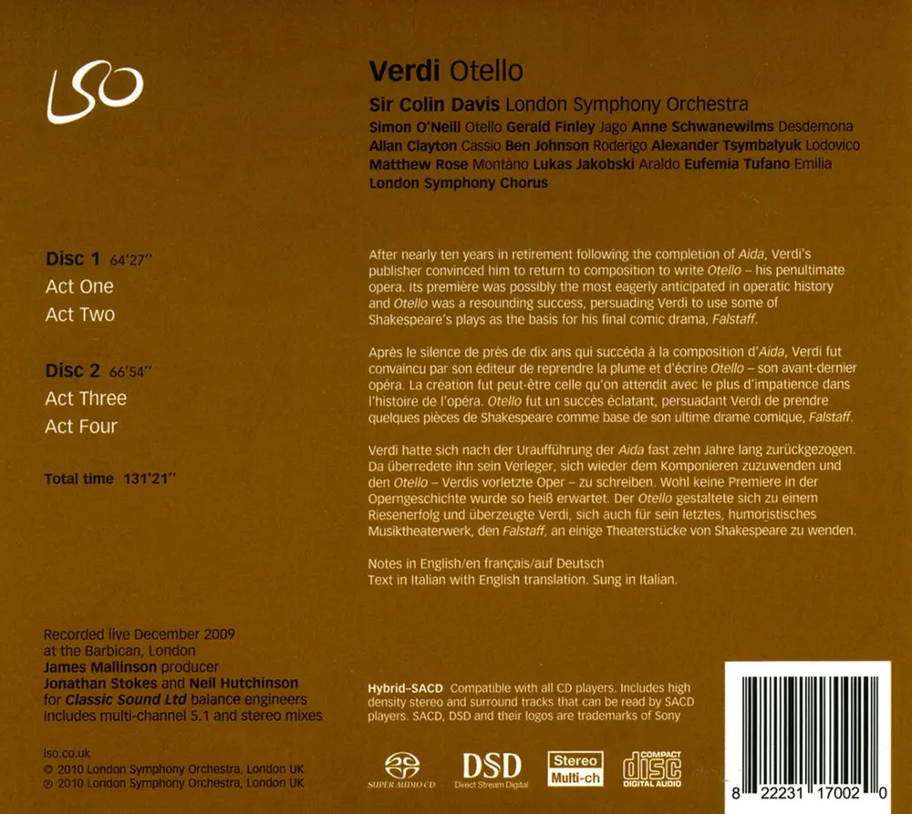 Verdi, Giuseppe - Otello