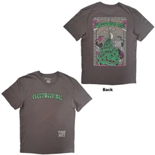 Tričko Unisex T-Shirt: Peacock Tour '77 (Charcoal Grey) (Back Print)