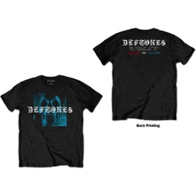 Deftones, Tričko Static Skull, Unisex, Čierna