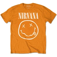 Nirvana, Tričko White Smiley, Dieťa, Oranžová