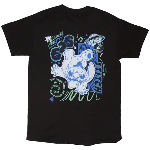 Lilo & Stitch – Tričko Stitch Handstand (Čierna), Unisex, Čierna